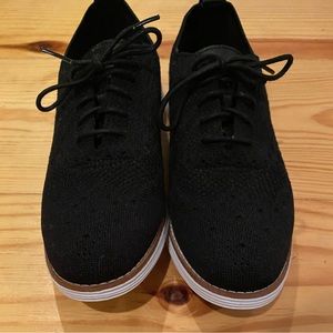 COLE HAAN KNIT OG GRAND WINGTIP OXFORD black size 9 women